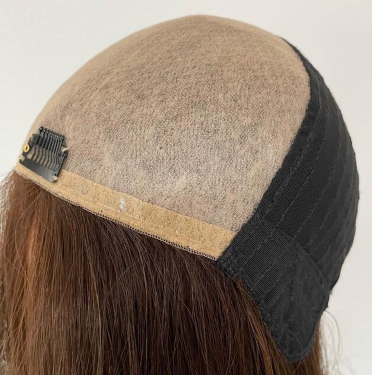 Monofilament "MIREI" Beige-Brown Pre-Styled 100% Remy Human Hair