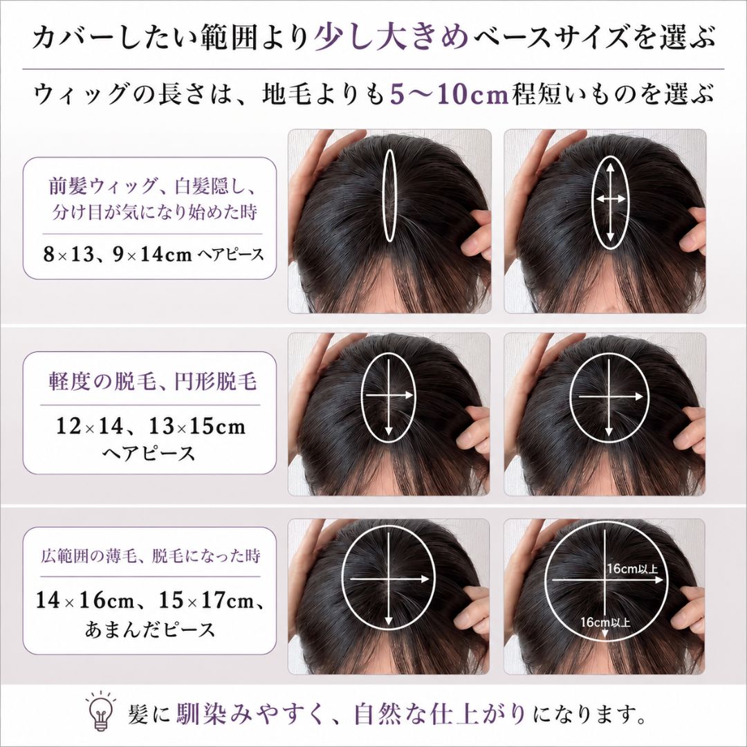ネオパーマピース(百合子ワイヤー付き)部分用ウィッグ
