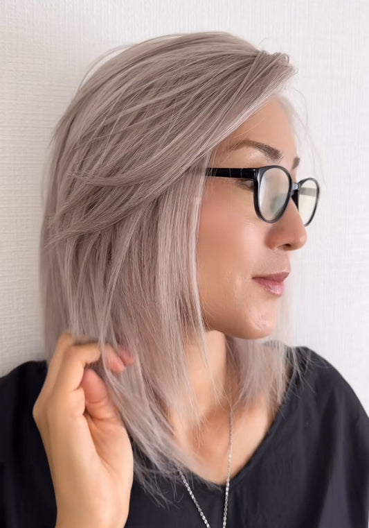 FT Race Uncut 30cm  Gray 100% Remy Human Hair