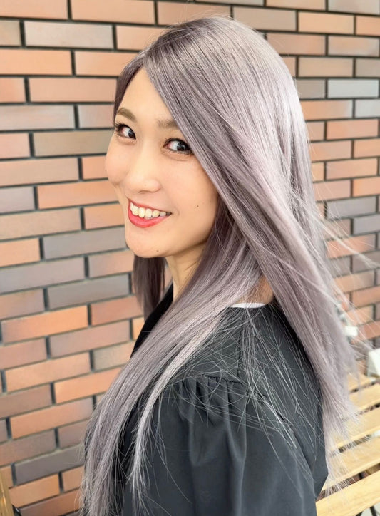 FT Race Uncut 50-55cm Lavender Gray 100% Remy Human Hair