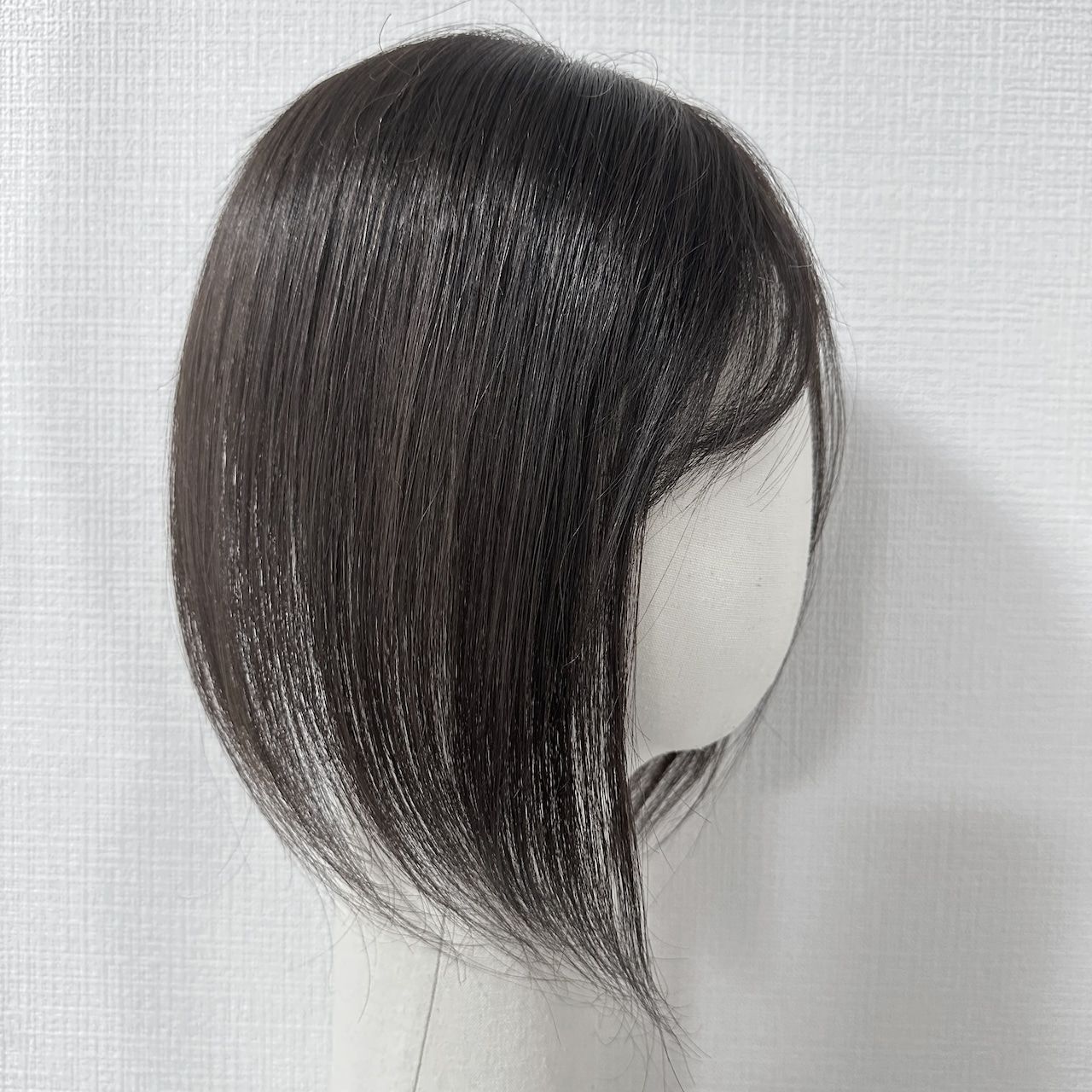 Chips Topper 9x14cm 25cm Natural Black 100% Human Hair