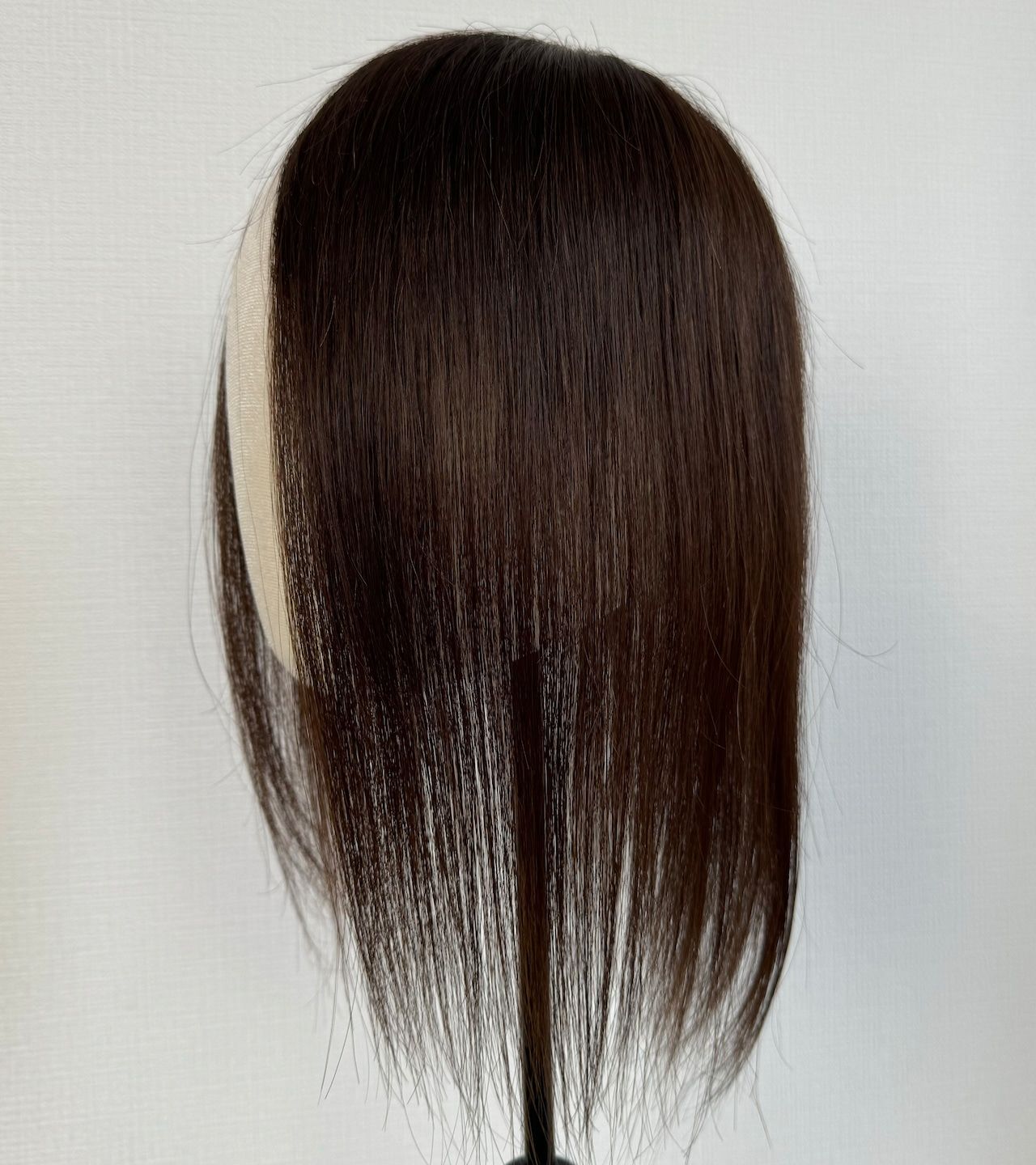 Chips Topper 9x14cm 35cm Natural Brown 100% Human Hair