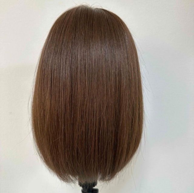 Monofilament "MIREI" Brown Pre-Styled 100% Remy Human Hair