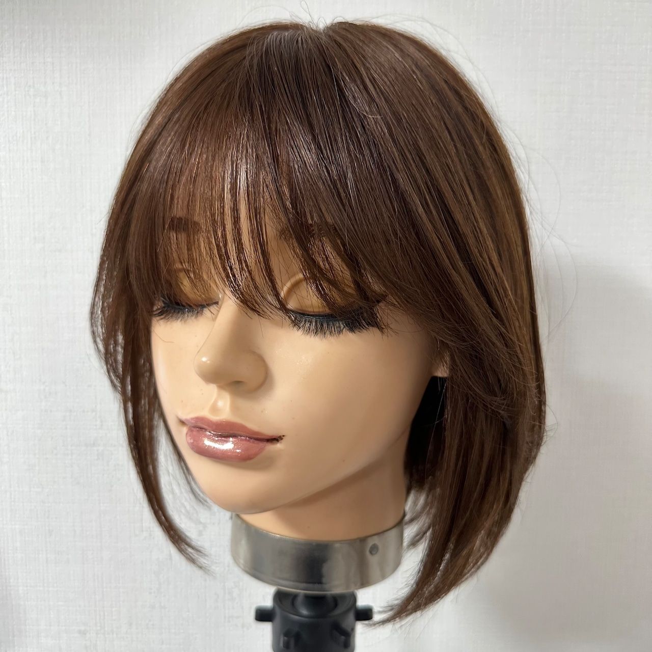 Monofilament "MIMI" Natural-Brown Pre-Styled 100% Remy Human Hair