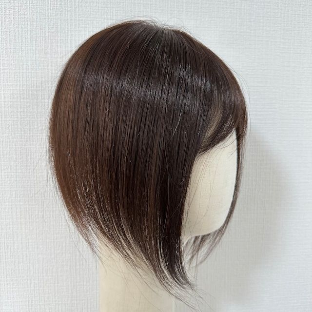 Chip Topper 12x13cm Natural Brown 100% Human Hair