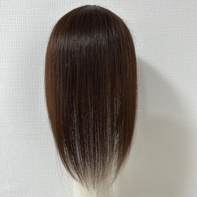 Neo Topper 9x14cm Natural Brown 100% Human Hair