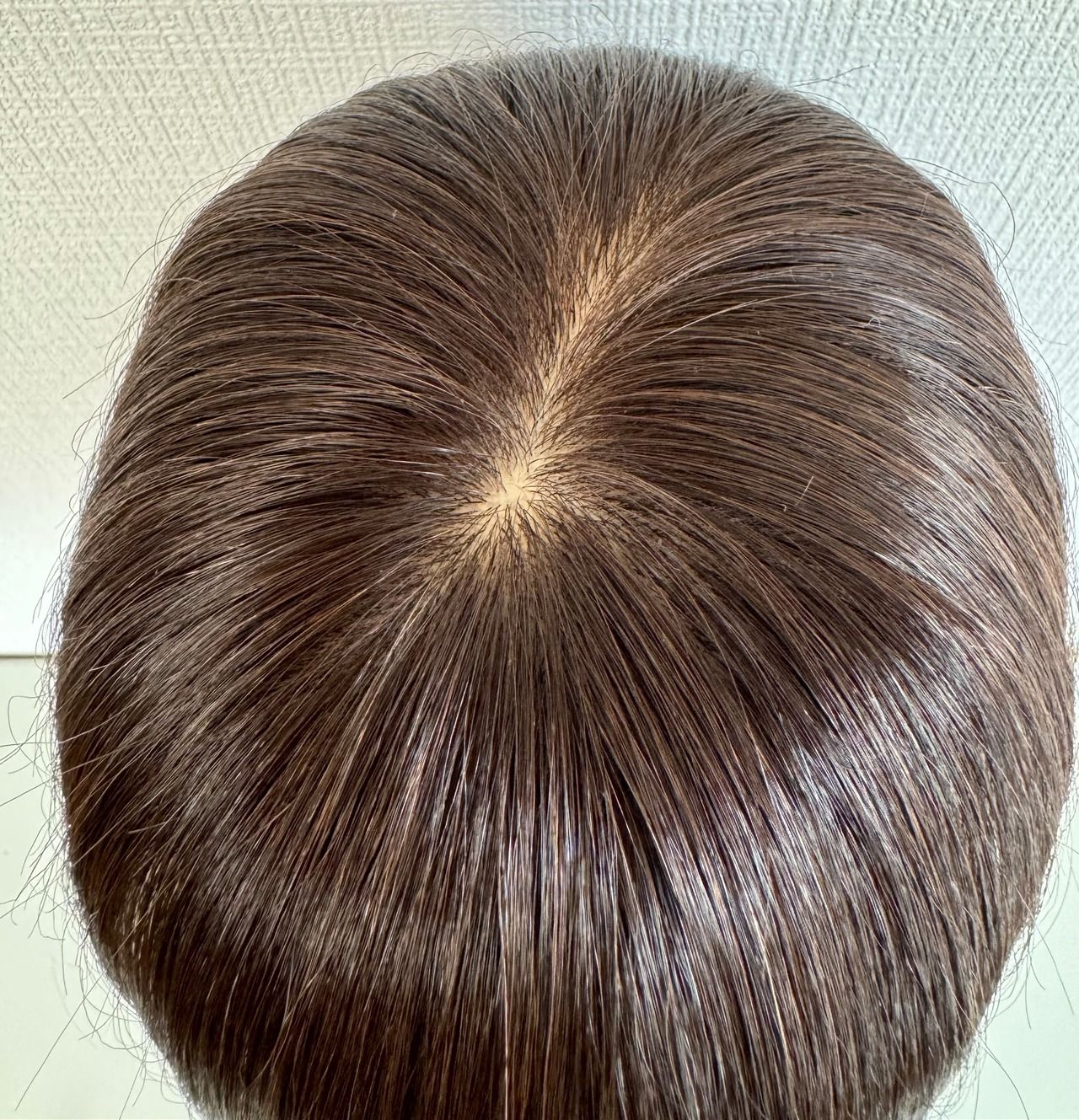 Chips Topper 9x14cm 35cm Natural Brown 100% Human Hair