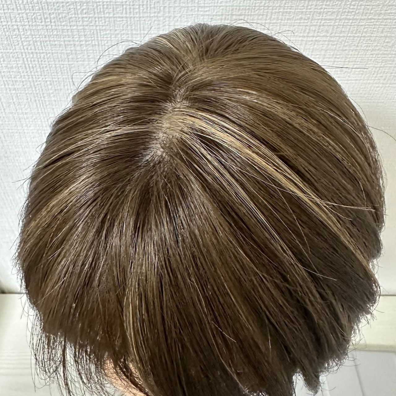 Monofilament "Short Bob" Natural-Brown Pre-Styled 100% Remy Human Hair