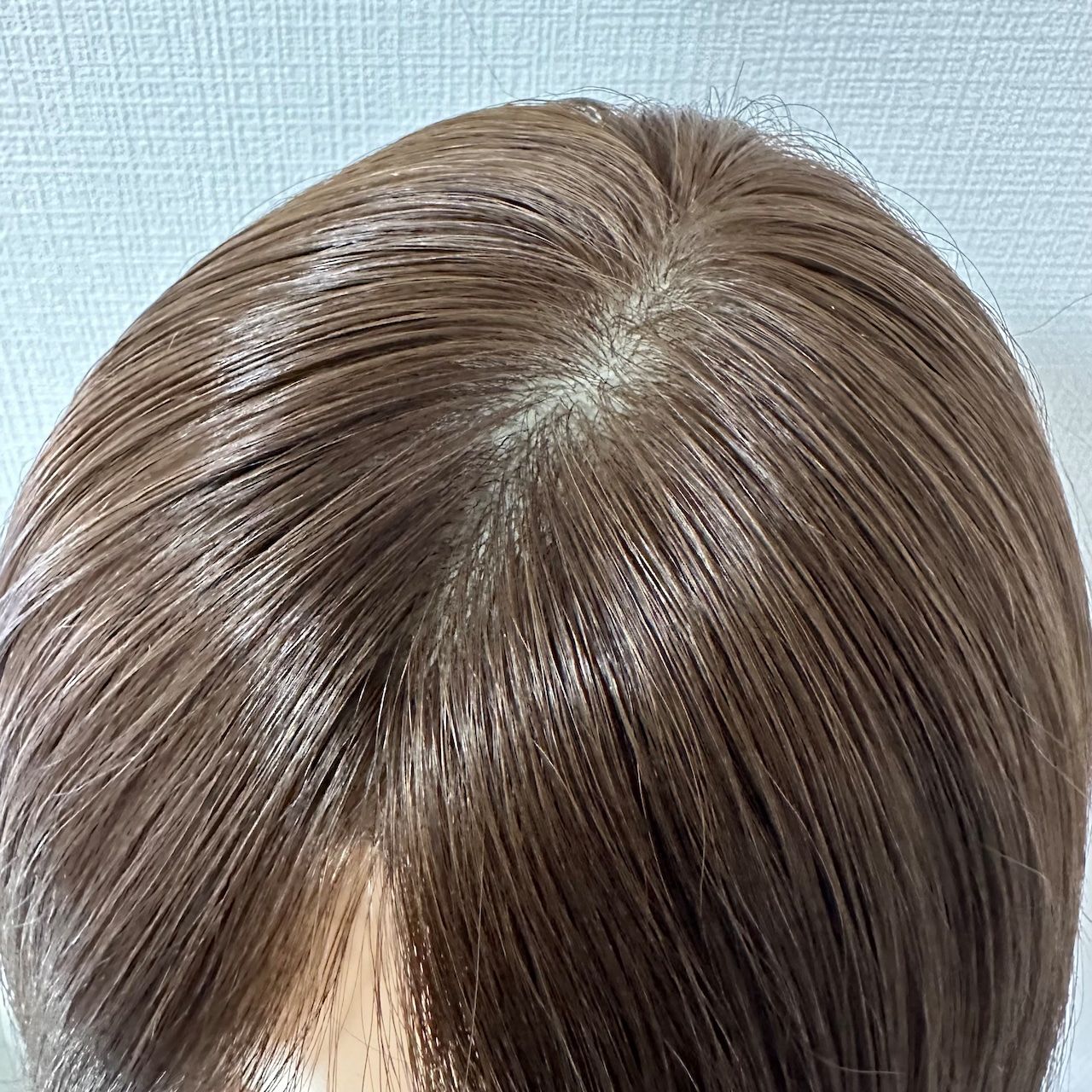 Monofilament "REINA" Ash-Brown Pre-Styled 100% Remy Human Hair