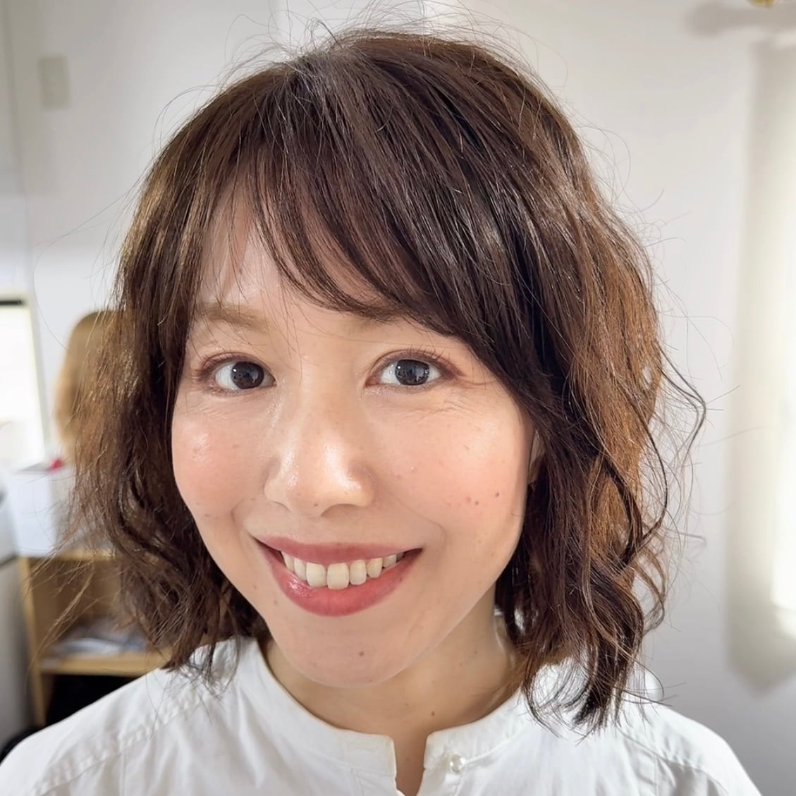レースウィッグ 商品名:結べるすず パーマスタイル 前髪あり