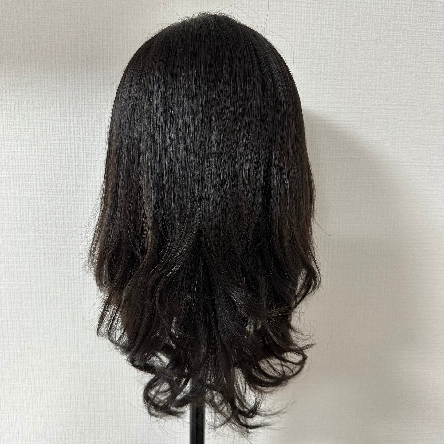 限定品 ブラックパーマ 前髪あり 百合子ウィッグレミー人毛100%
